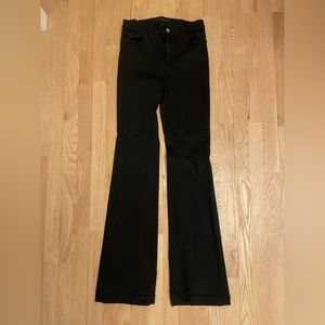 J Brand Black Dasha High Rise Flare Jean